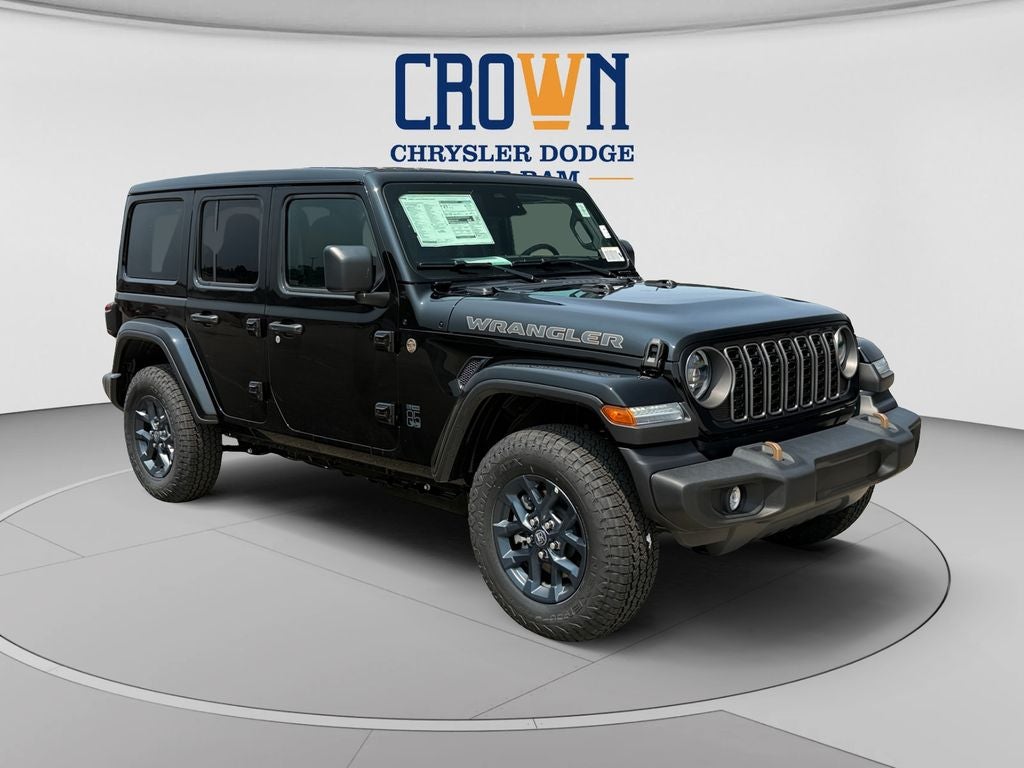 2026 Jeep Wrangler 85th Anniversary Edition in Black Clearcoat — front three-quarter view