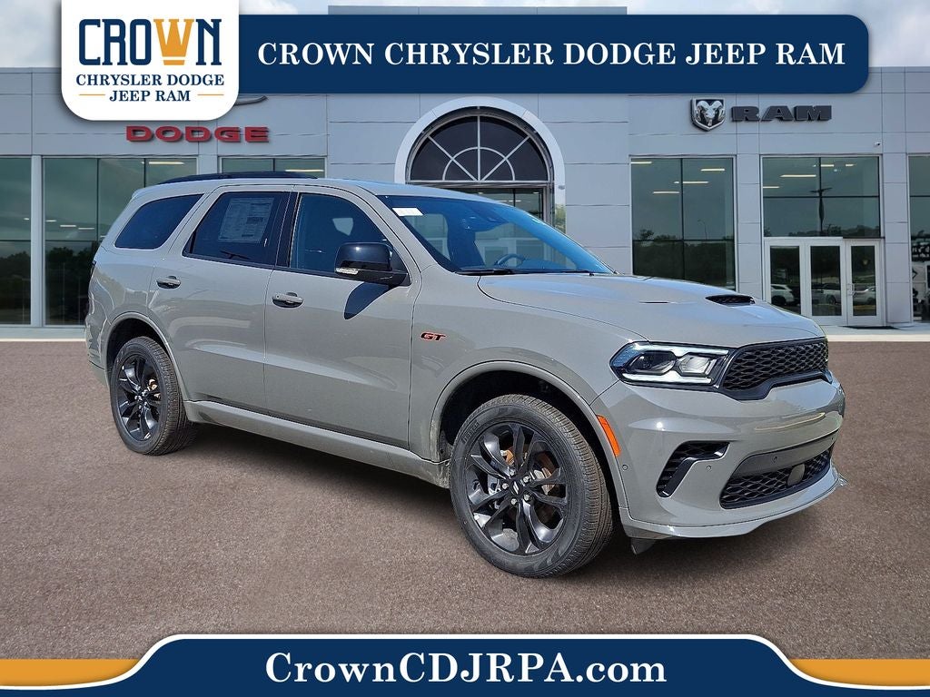 2026 Dodge Durango GT Plus in Destroyer Gray Clearcoat — front three-quarter view
