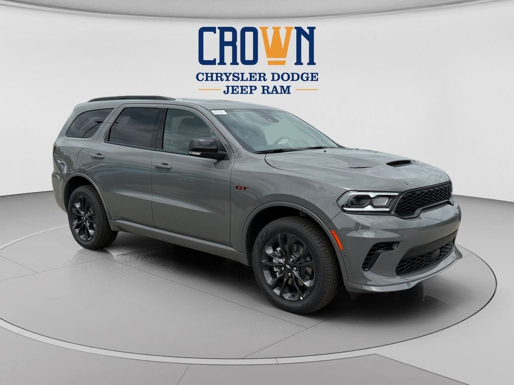 2026 Dodge Durango GT Plus in Destroyer Gray Clearcoat — front three-quarter view