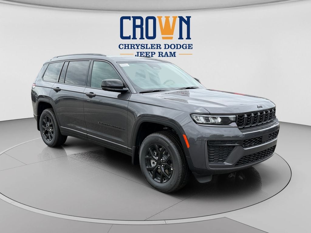 2026 Jeep Grand Cherokee L Altitude in Baltic Gray Metallic Clearcoat — front three-quarter view