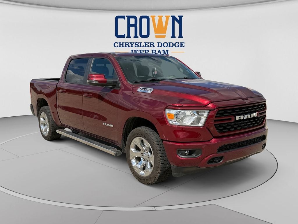 2023 RAM 1500 Big Horn/Lone Star in Delmonico Red Pearlcoat — front three-quarter view