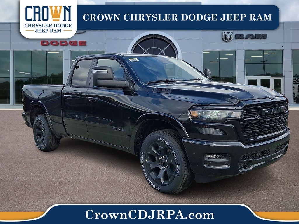 2026 RAM 1500 Big Horn/Lone Star in Diamond Black Crystal Pearlcoat — front three-quarter view