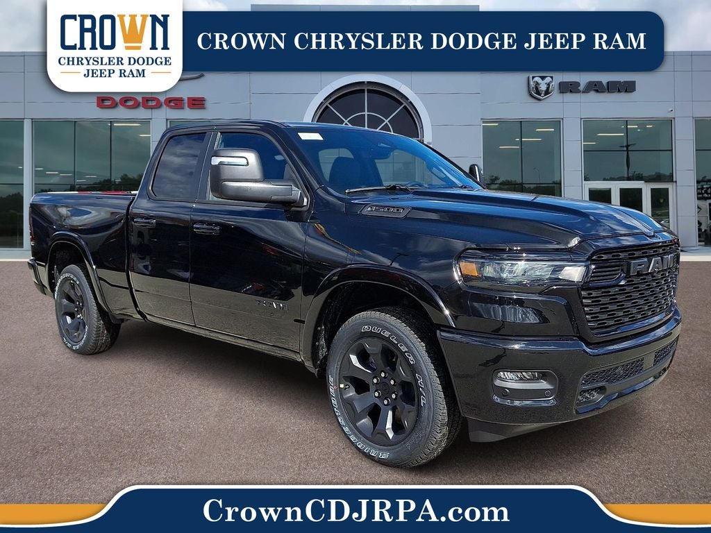 2026 RAM 1500 Big Horn/Lone Star in Diamond Black Crystal Pearlcoat — front three-quarter view