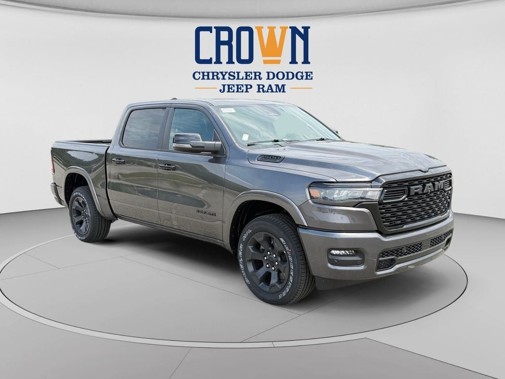 2026 RAM 1500 Big Horn/Lone Star in Granite Crystal Metallic Clearcoat — front three-quarter view