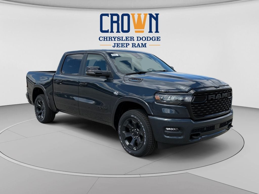 2026 RAM 1500 Big Horn/Lone Star in Forged Blue Metallic — front three-quarter view