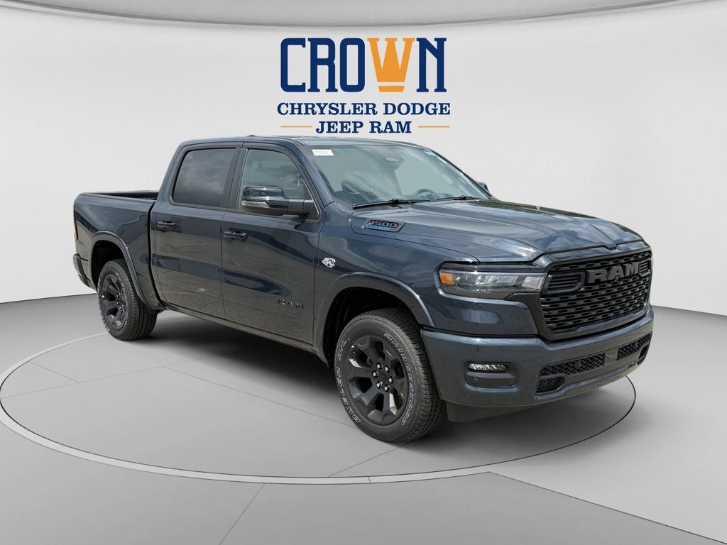 2026 RAM 1500 Big Horn/Lone Star in Forged Blue Metallic — front three-quarter view