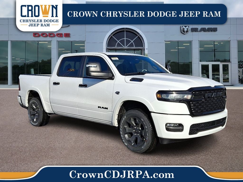2026 RAM 1500 Big Horn/Lone Star in Bright White Clearcoat — front three-quarter view