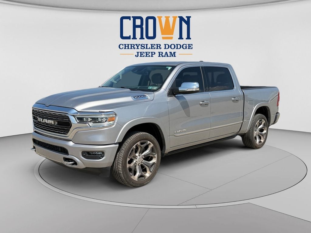 2022 RAM 1500 Limited in Billet Silver Metallic Clearcoat — front three-quarter view