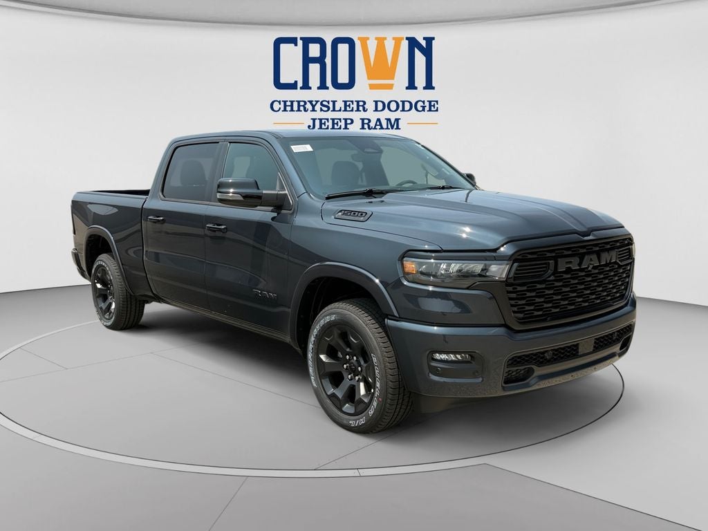 2026 RAM 1500 Big Horn/Lone Star in Forged Blue Metallic — front three-quarter view