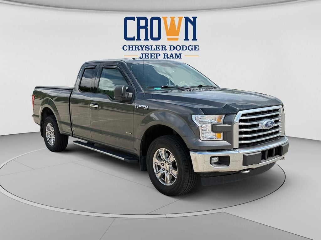 2017 Ford F-150 XLT in Magnetic — front three-quarter view