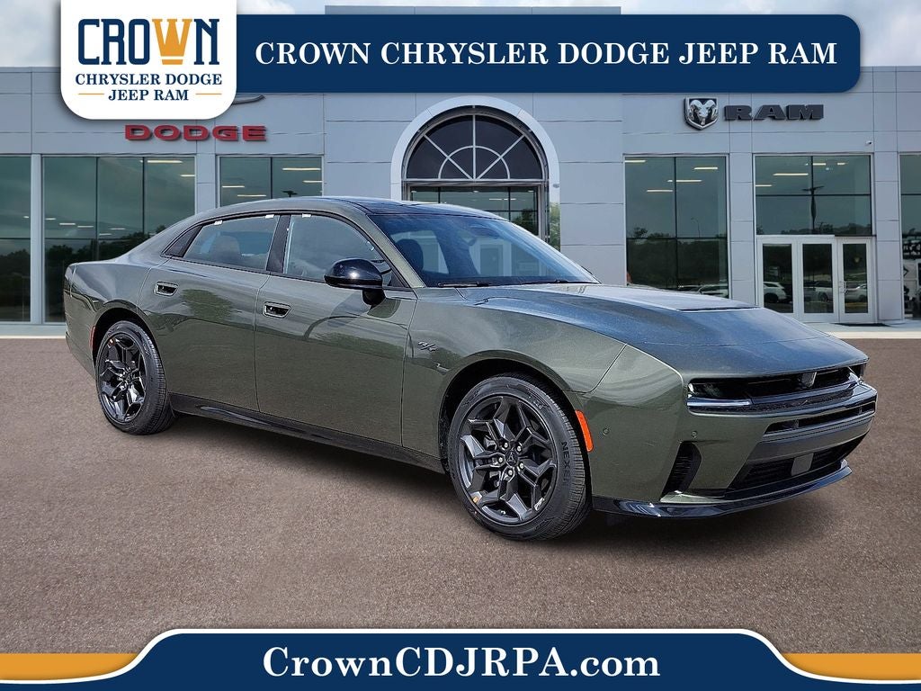2026 Dodge Charger R/T in Green Machine — front three-quarter view