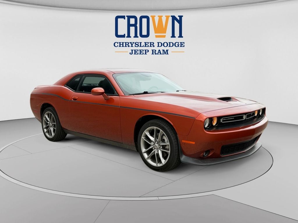2021 Dodge Challenger GT in Sinamon Stick — front three-quarter view