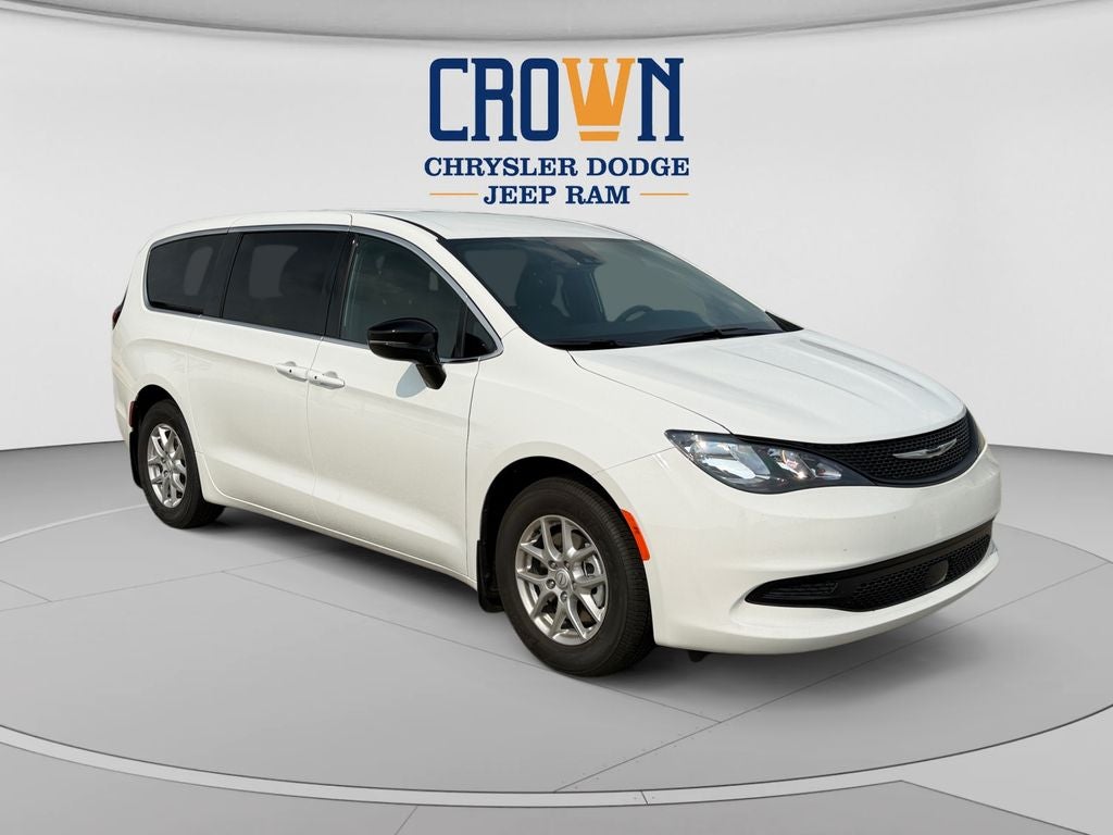 2026 Chrysler Voyager LX in Bright White Clearcoat — front three-quarter view
