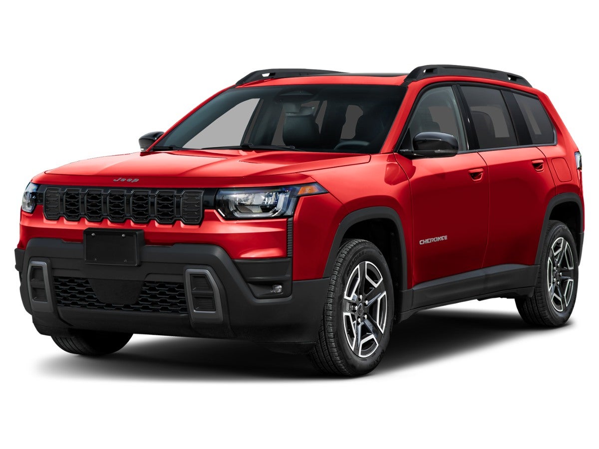 2026 Jeep Cherokee Limited in Bright White Clearcoat — front three-quarter view