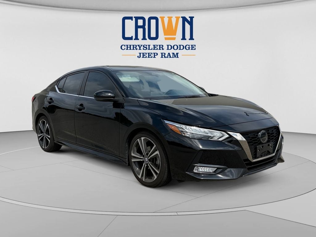 2023 Nissan Sentra SR in Super Black — front three-quarter view